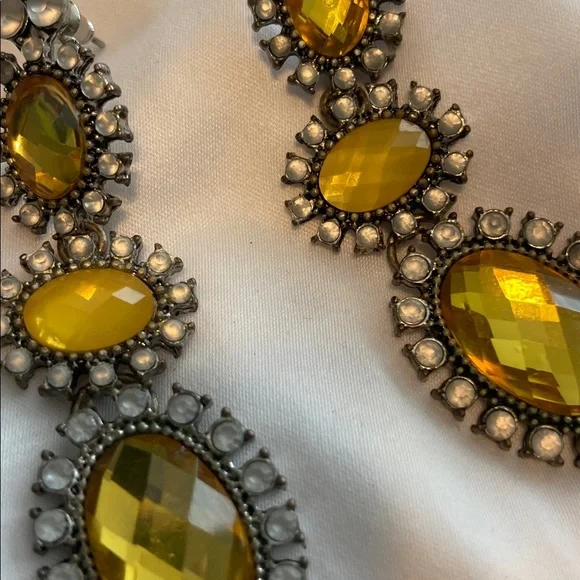 Elegant Gold and Silver Statement Earrings - Picture 1 of 3